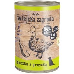 Wiejska Zagroda Karma dla psa Kaczka z Gruszką 400 g